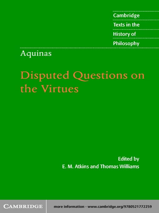 Title details for Thomas Aquinas by Thomas Aquinas - Available